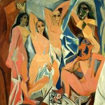 48. Picasso, Pablo (1881–1973) © ARS, NY, Les Demoiselles d’Avignon. 1907. Oil on canvas, 243.9 × 233.7 cm. Acquired through the Lille P. Bliss Bequest. (333.1939)., The Museum of Modern Art, New York, New York, U.S.A., Photo Credit: © The Museum of Modern Art/Licensed by SCALA / Art Resource, NY
